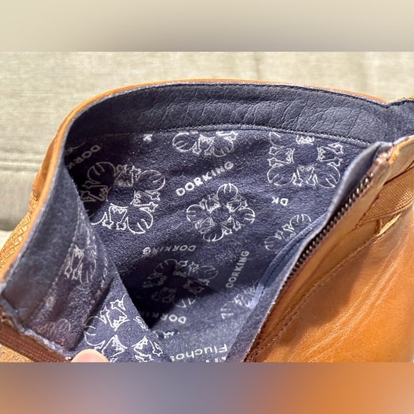 Dorking by Fluchos NWOT Women’s Dalma Brown Leather Ankle Boot - Size 37 - Picture 8 of 11